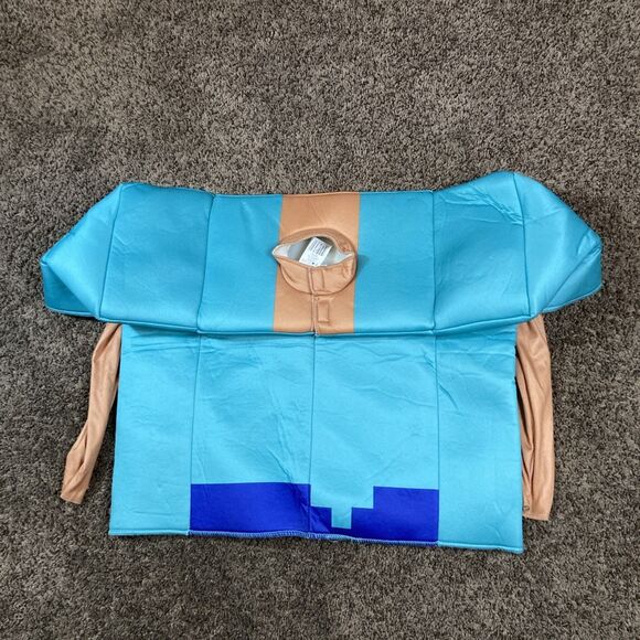 Minecraft Original Steve Costume Shirt - Tunic Blue Brown Mojang Classic Size M - Picture 4 of 11
